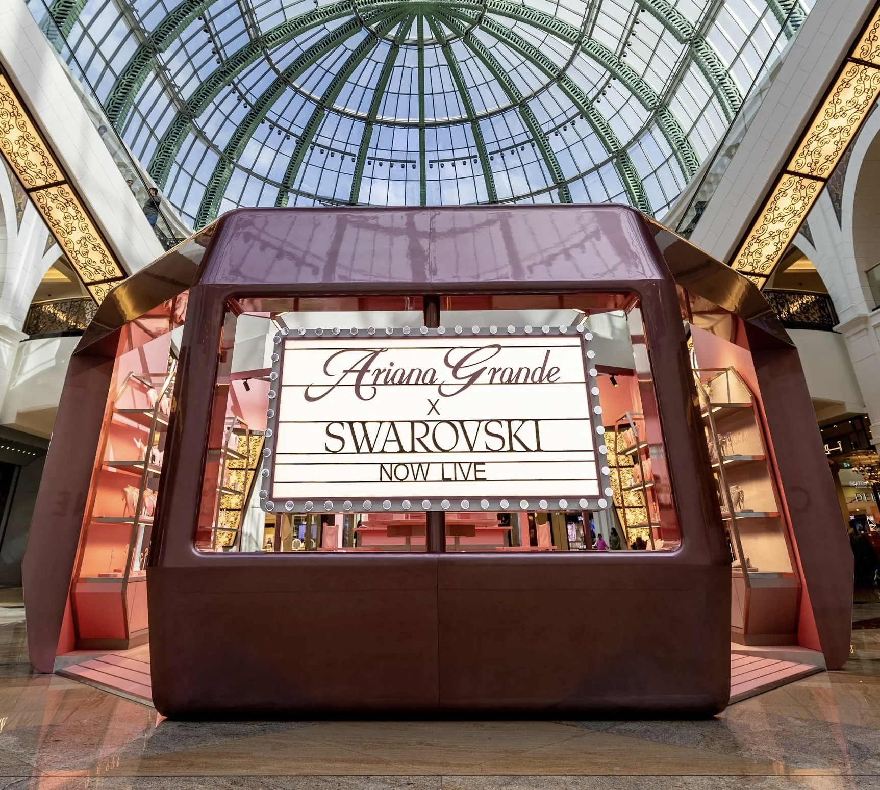 Swarovski x Ariana Grande boutique interior