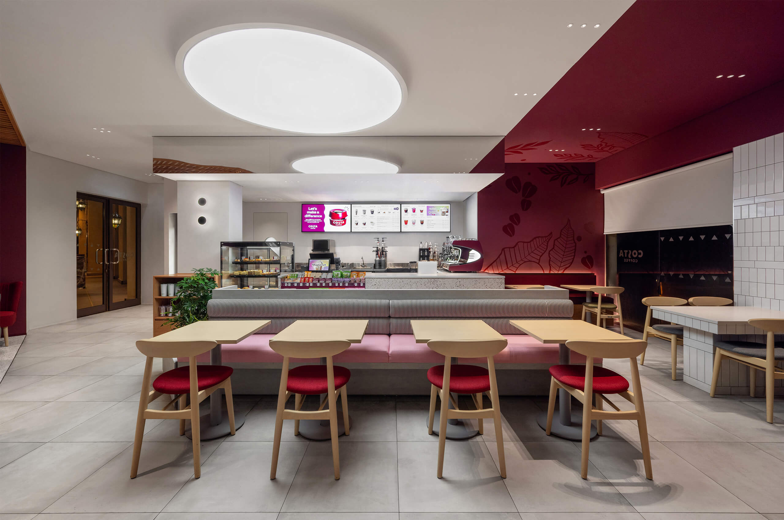 Costa Coffee interior ambiance