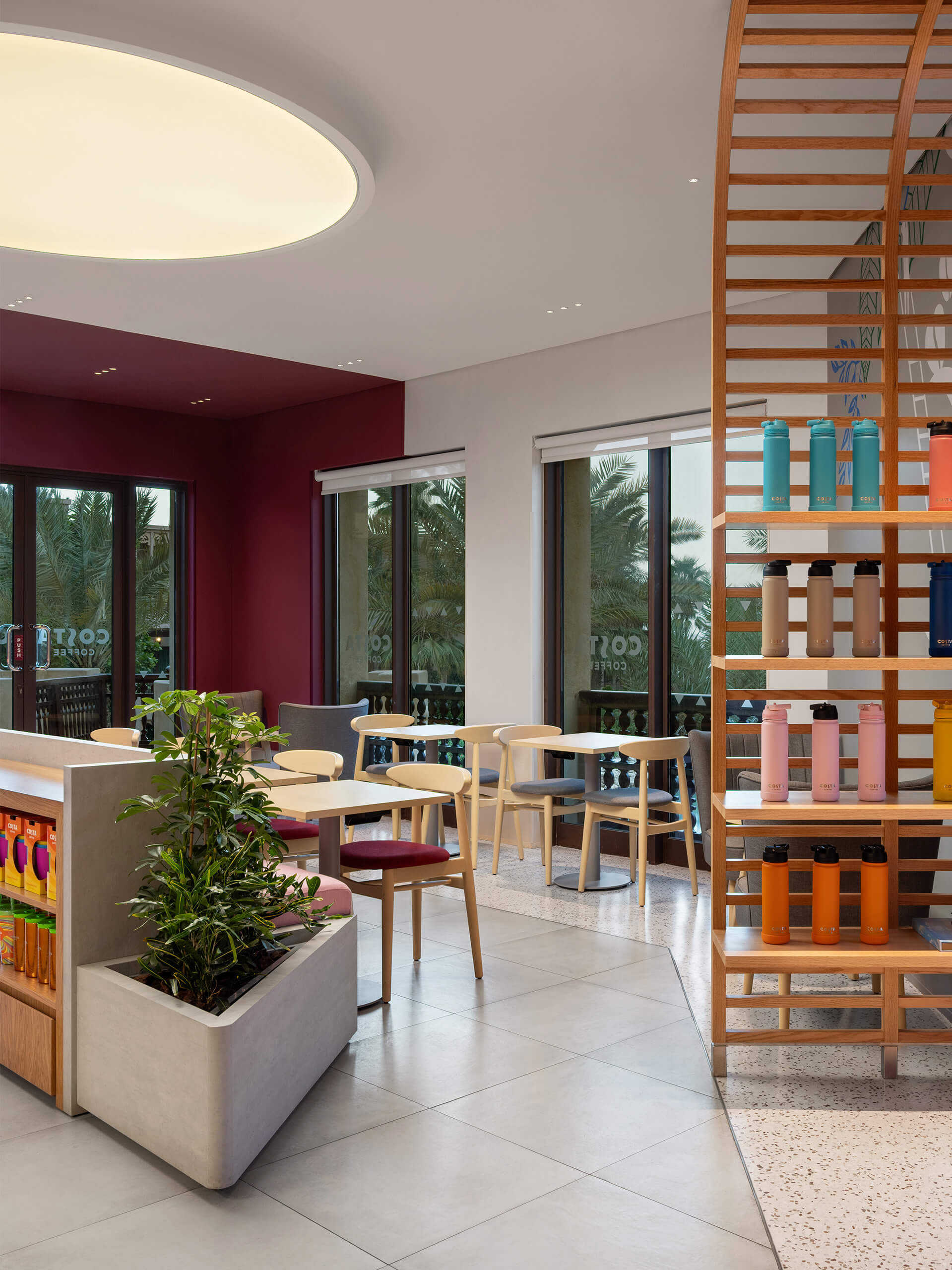 Costa Coffee seating area