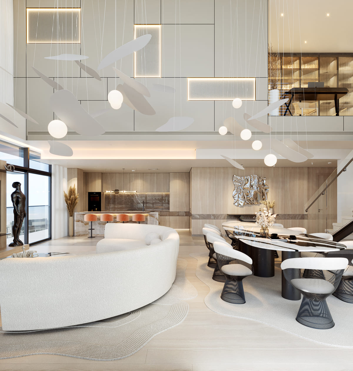 City Walk Penthouse dining space