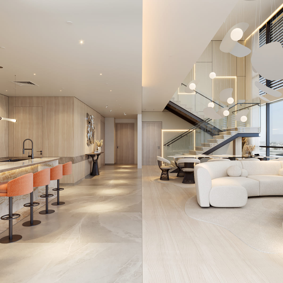 City Walk Penthouse living area